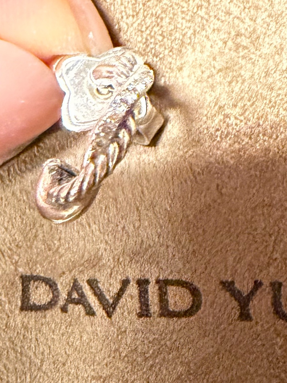 David Yurman PETITE INFINITY HUGGIE HOOP EARRINGS -SINGLE LOST MATE!!